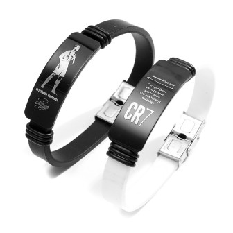 Soccer Star Player Bracelet | Stainless Steel Adjustable Bracelet for Men 2