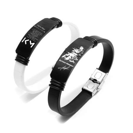 Soccer Star Player Bracelet | Stainless Steel Adjustable Bracelet for Men