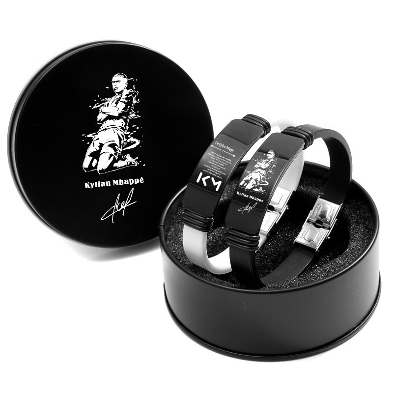 Soccer Star Player Bracelet | Stainless Steel Adjustable Bracelet for Men