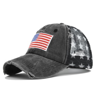Soccer Team Style 3D American Flag Embroidered Baseball Cap for Sports Fans 2