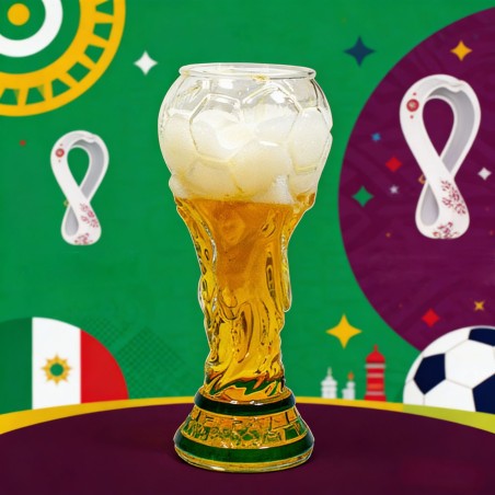 Soccer Championship Trophy Shaped Beer Mug | Creative Game Day Cup