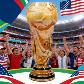 Soccer Championship Trophy Shaped Beer Mug | Creative Game Day Cup