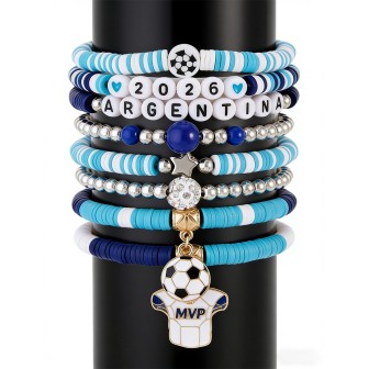 2026 New Style Football Bracelet Set International Soccer Tournament Fan Souvenir Wristbands