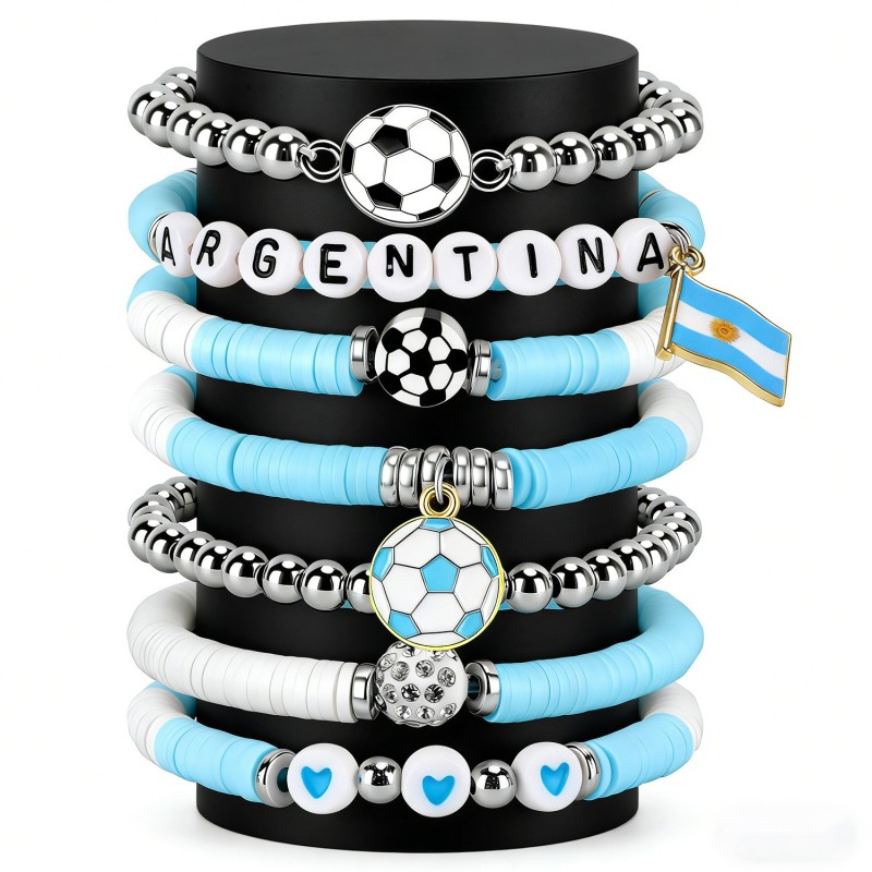 2026 New Style Football Bracelet Set International Soccer Tournament Fan Souvenir Wristbands