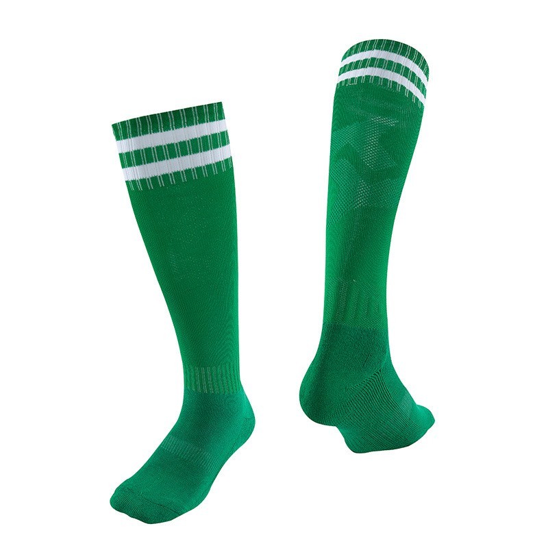 Thickened Towel Bottom Football Socks | Striped Over-the-Knee Long Soccer Socks