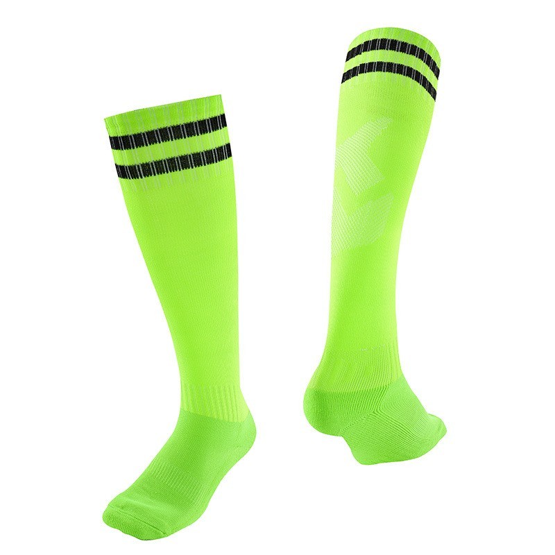 Thickened Towel Bottom Football Socks | Striped Over-the-Knee Long Soccer Socks