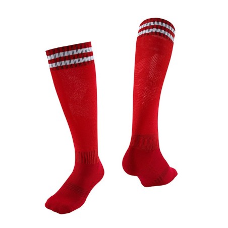 Thickened Towel Bottom Football Socks | Striped Over-the-Knee Long Soccer Socks