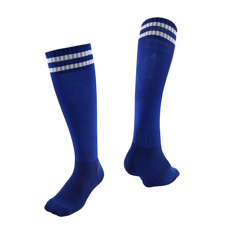 Thickened Towel Bottom Football Socks | Striped Over-the-Knee Long Soccer Socks