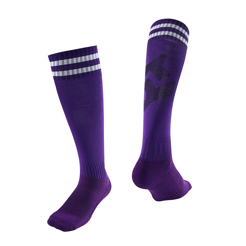Thickened Towel Bottom Football Socks | Striped Over-the-Knee Long Soccer Socks