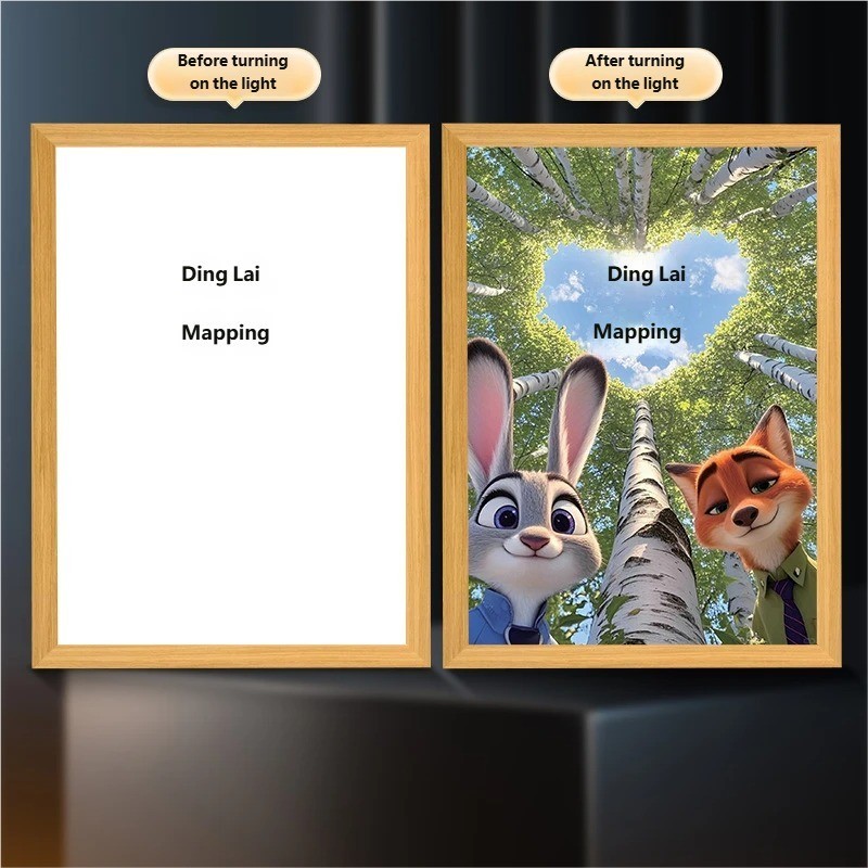 Soccer Star Light Painting Lamp Custom Picture Night Light for Fans