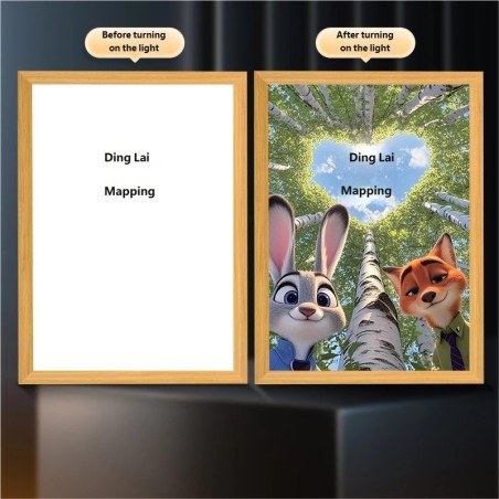 Soccer Star Light Painting Lamp Custom Picture Night Light for Fans