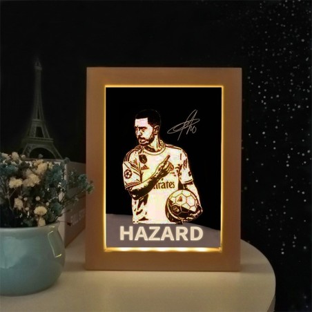 Custom Soccer Team Style Photo Frame Light Decorative Ornament