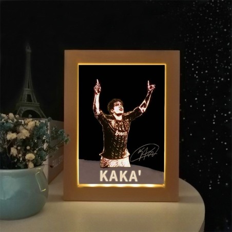 Custom Soccer Team Style Photo Frame Light Decorative Ornament