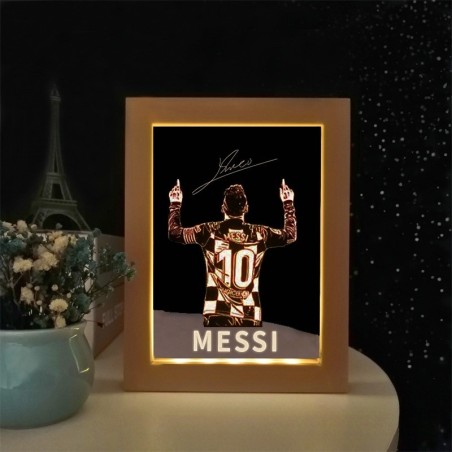 Custom Soccer Team Style Photo Frame Light Decorative Ornament