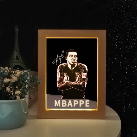 Custom Soccer Team Style Photo Frame Light Decorative Ornament
