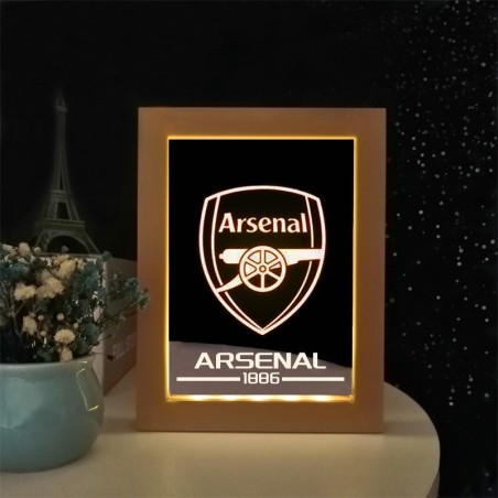 Custom Soccer Team Style Photo Frame Light Decorative Ornament