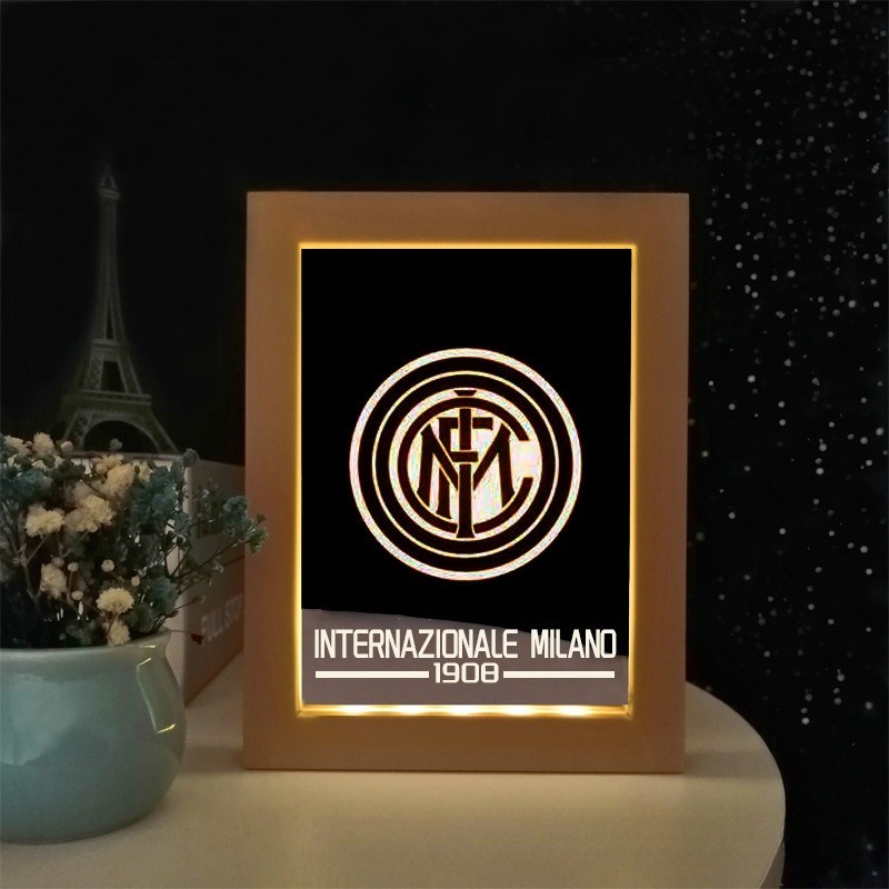 Custom Soccer Team Style Photo Frame Light Decorative Ornament