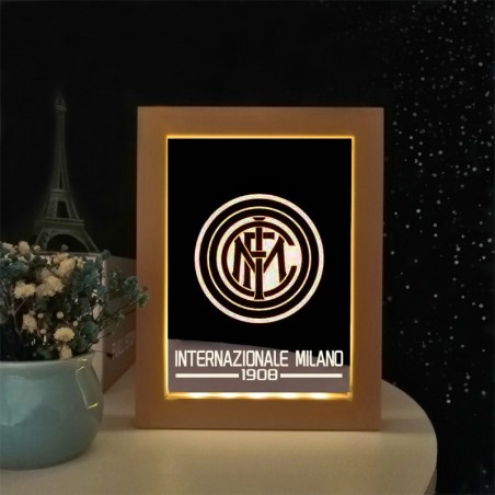 Custom Soccer Team Style Photo Frame Light Decorative Ornament