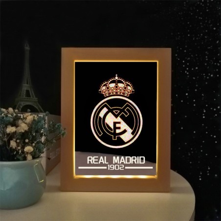Custom Soccer Team Style Photo Frame Light Decorative Ornament