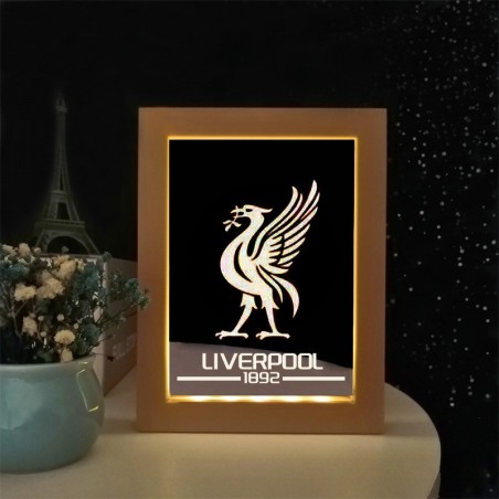 Custom Soccer Team Style Photo Frame Light Decorative Ornament