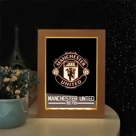 Custom Soccer Team Style Photo Frame Light Decorative Ornament