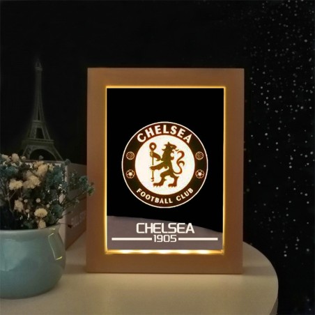 Custom Soccer Team Style Photo Frame Light Decorative Ornament