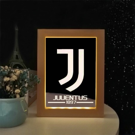 Custom Soccer Team Style Photo Frame Light Decorative Ornament