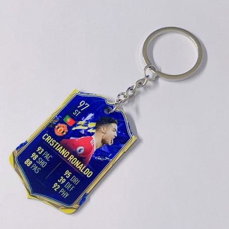Soccer Game Score Card Acrylic Keychain Pendant Decorative Charm Ideal for Football Tournaments & Fans