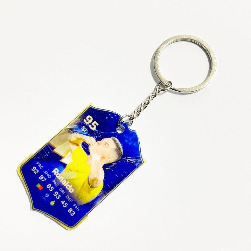 Soccer Game Score Card Acrylic Keychain Pendant Decorative Charm Ideal for Football Tournaments & Fans