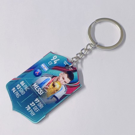 Soccer Game Score Card Acrylic Keychain Pendant Decorative Charm Ideal for Football Tournaments & Fans