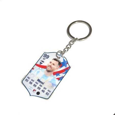 Soccer Game Score Card Acrylic Keychain Pendant Decorative Charm Ideal for Football Tournaments & Fans