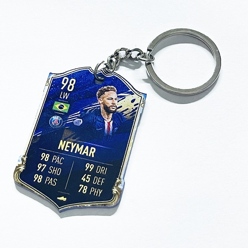 Soccer Game Score Card Acrylic Keychain Pendant Decorative Charm Ideal for Football Tournaments & Fans