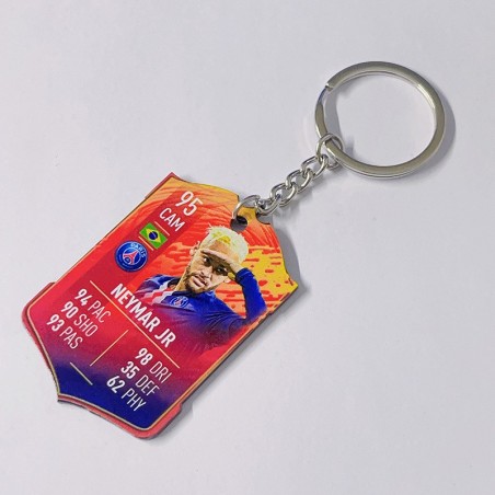 Soccer Game Score Card Acrylic Keychain Pendant Decorative Charm Ideal for Football Tournaments & Fans