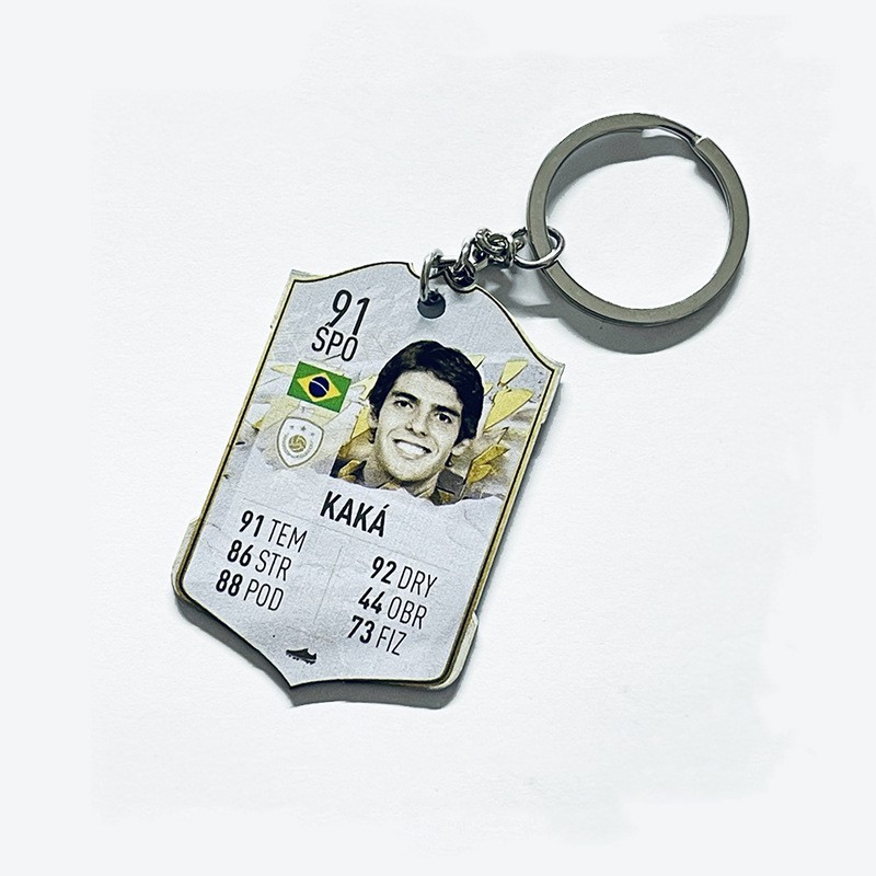 Soccer Game Score Card Acrylic Keychain Pendant Decorative Charm Ideal for Football Tournaments & Fans