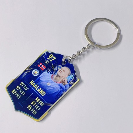 Soccer Game Score Card Acrylic Keychain Pendant Decorative Charm Ideal for Football Tournaments & Fans