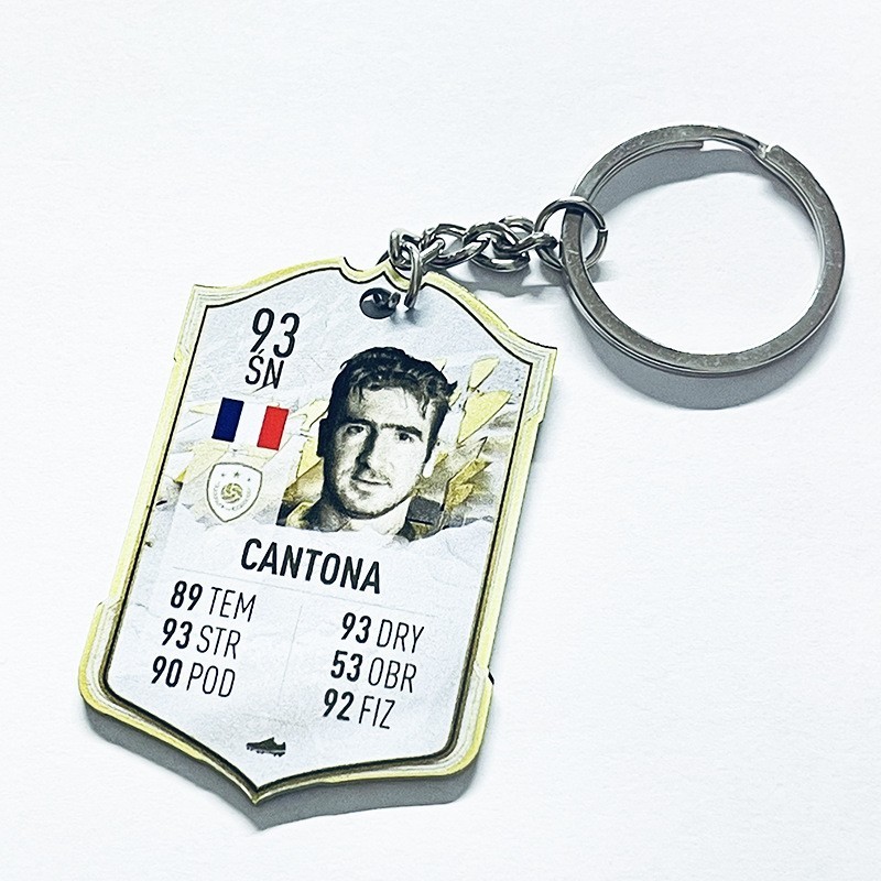 Soccer Game Score Card Acrylic Keychain Pendant Decorative Charm Ideal for Football Tournaments & Fans