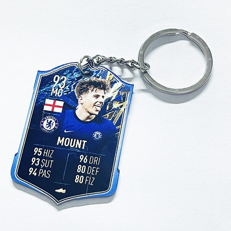 Soccer Game Score Card Acrylic Keychain Pendant Decorative Charm Ideal for Football Tournaments & Fans