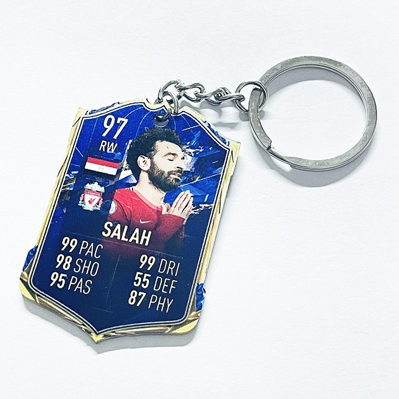 Soccer Game Score Card Acrylic Keychain Pendant Decorative Charm Ideal for Football Tournaments & Fans