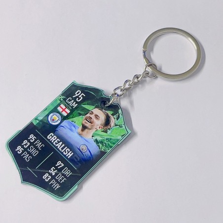 Soccer Game Score Card Acrylic Keychain Pendant Decorative Charm Ideal for Football Tournaments & Fans