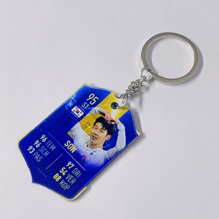 Soccer Game Score Card Acrylic Keychain Pendant Decorative Charm Ideal for Football Tournaments & Fans