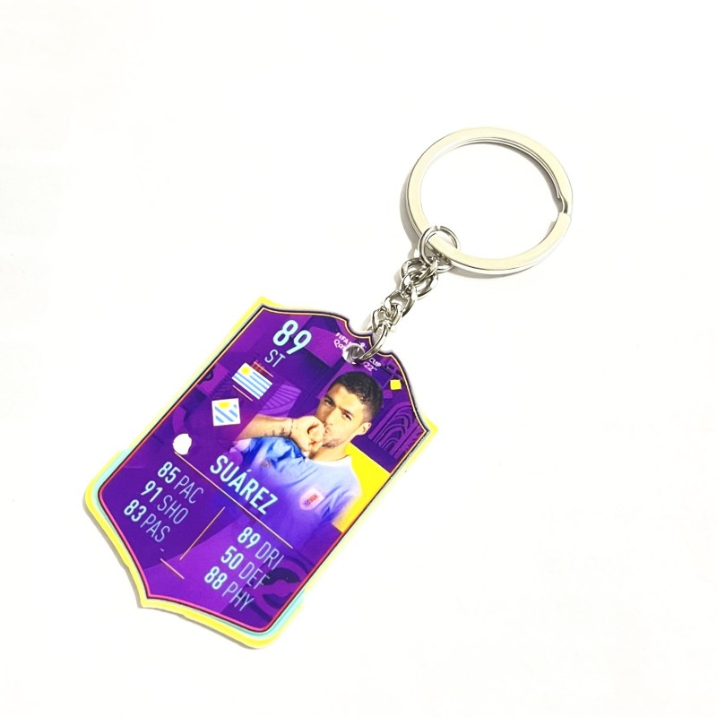 Soccer Game Score Card Acrylic Keychain Pendant Decorative Charm Ideal for Football Tournaments & Fans