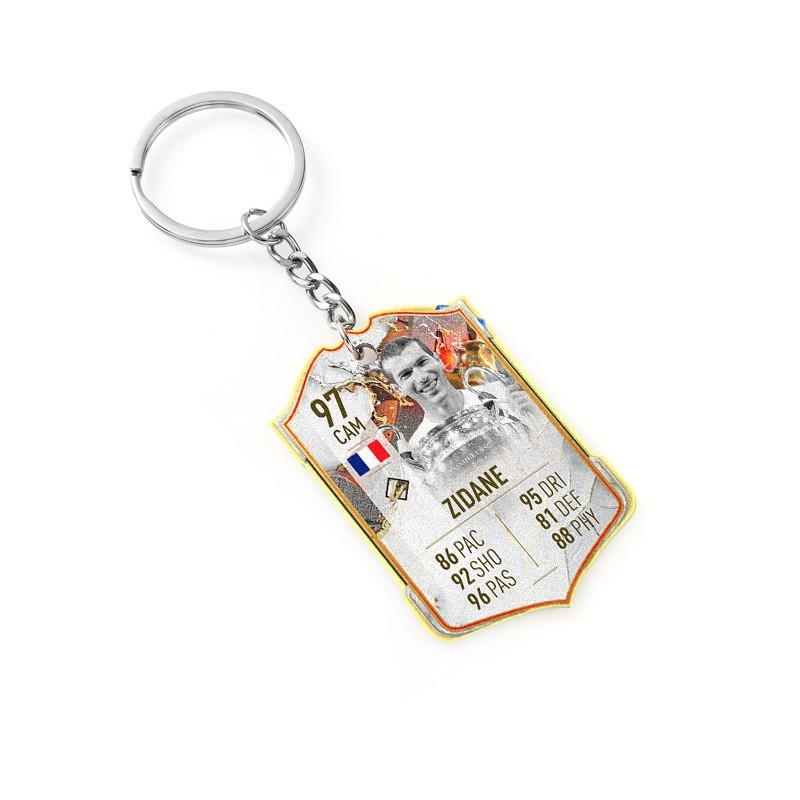 Soccer Game Score Card Acrylic Keychain Pendant Decorative Charm Ideal for Football Tournaments & Fans