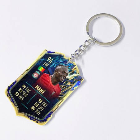 Soccer Game Score Card Acrylic Keychain Pendant Decorative Charm Ideal for Football Tournaments & Fans
