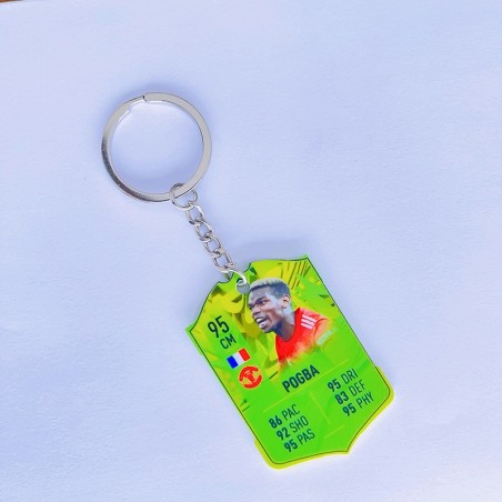 Soccer Game Score Card Acrylic Keychain Pendant Decorative Charm Ideal for Football Tournaments & Fans