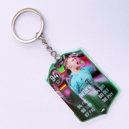 Soccer Game Score Card Acrylic Keychain Pendant Decorative Charm Ideal for Football Tournaments & Fans
