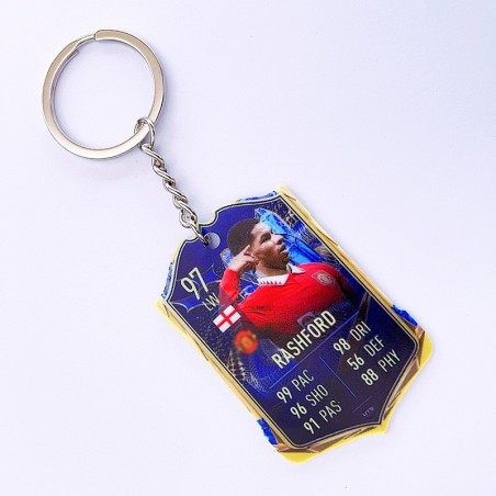 Soccer Game Score Card Acrylic Keychain Pendant Decorative Charm Ideal for Football Tournaments & Fans