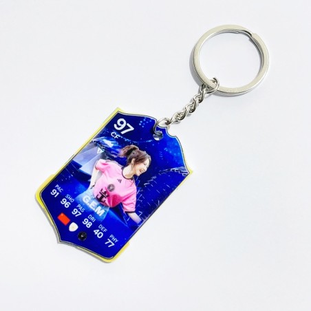 Soccer Game Score Card Acrylic Keychain Pendant Decorative Charm Ideal for Football Tournaments & Fans