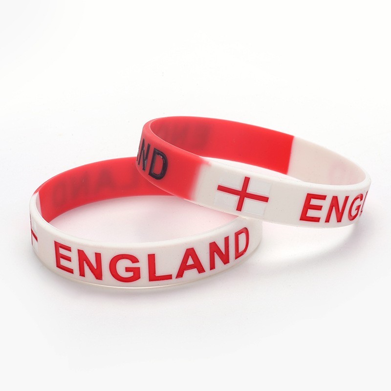 2026 National Flag Silicone Wristband Soccer Fan Bracelet for Global Football Tournaments