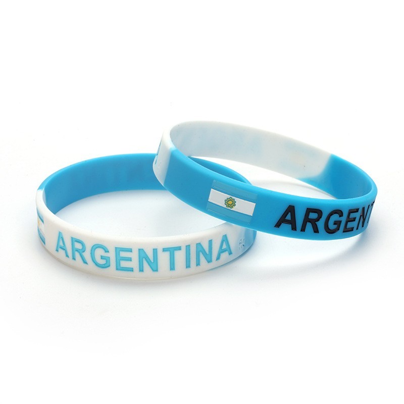 2026 National Flag Silicone Wristband Soccer Fan Bracelet for Global Football Tournaments
