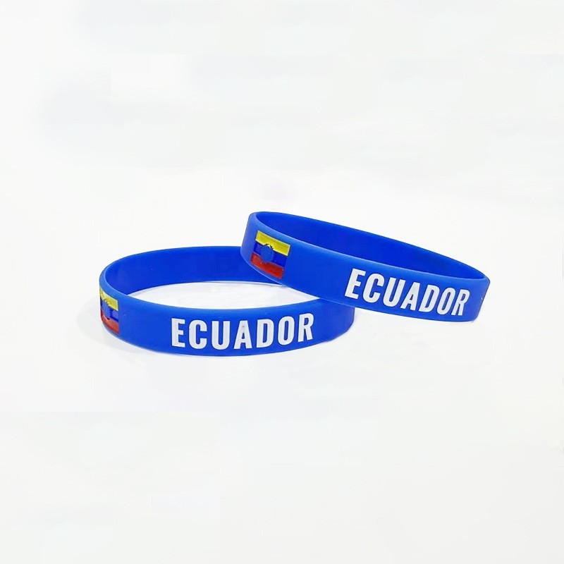 2026 National Flag Silicone Wristband Soccer Fan Bracelet for Global Football Tournaments